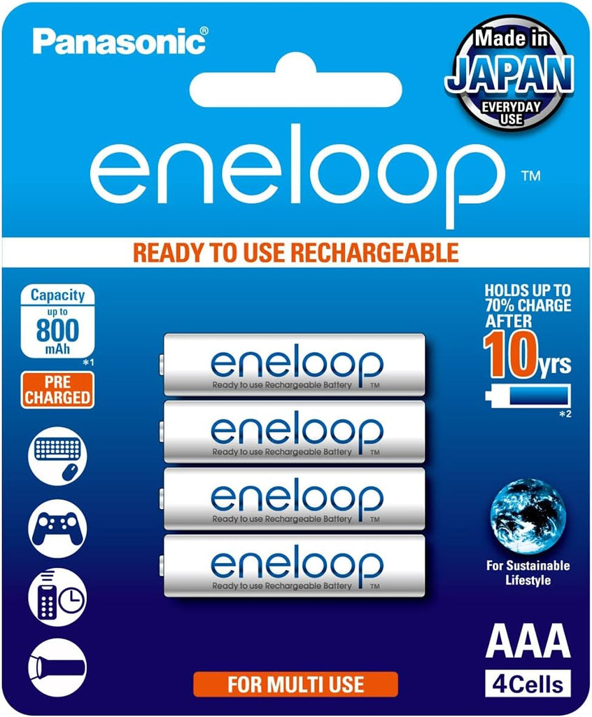 Panasonic Eneloop AAA 800mAh Rechargeable Batteries