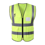 Safety Vest with Zipper and Pockets