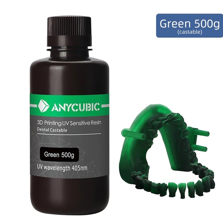 Resina UV Anycubic Dental Green (Castable)